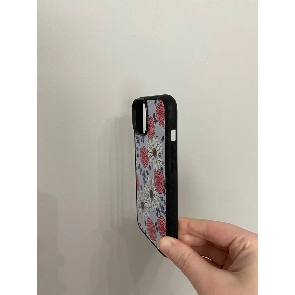 iPhone Case iPhone 14 Lavender Floral Daisy Pink Carnation Slim Bumper Accessory